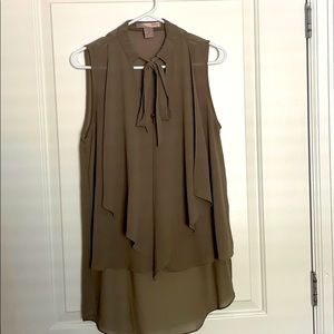 Sheer sleeveless blouse